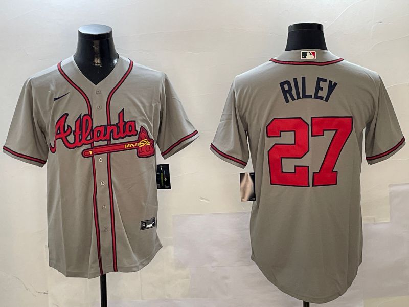 Men Atlanta Braves 27 Riley Grey Game 2024 Nike MLB Jersey style 4